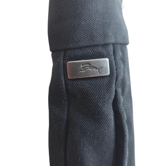 Tommy Bahama Black Dress Pants 90% Silk Size 35x30 - Picture 5 of 8